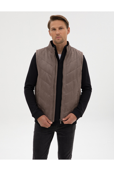 Pierre Cardin Taş Suni Deri Yelek 50318040-570