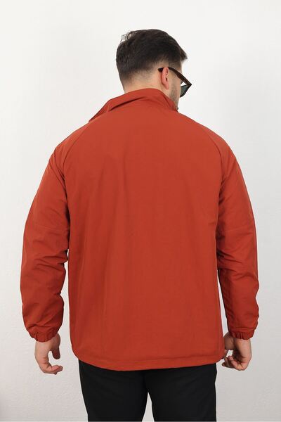 LTC Jeans Men's Relaxed Crinkle Fabric Spring & Raincoat Tile Jacket