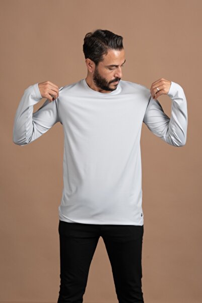 Paul Martin Regular Fit Crew Neck Rayon Fabric Full Lycra Long Sleeve Sweatshirt