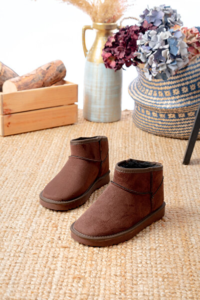 ljn lujinstore Lujinstore Women's Thin Sole Fur Lined Ankle Boots Tefis Suede