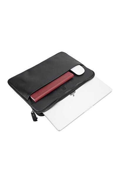 BloominBag Awe Slim Genuine Leather Black 14Inch Laptop / MacBook Case