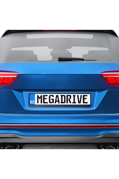 Mega Drive Suport Numar InmatriculareCarbon 1 Buc