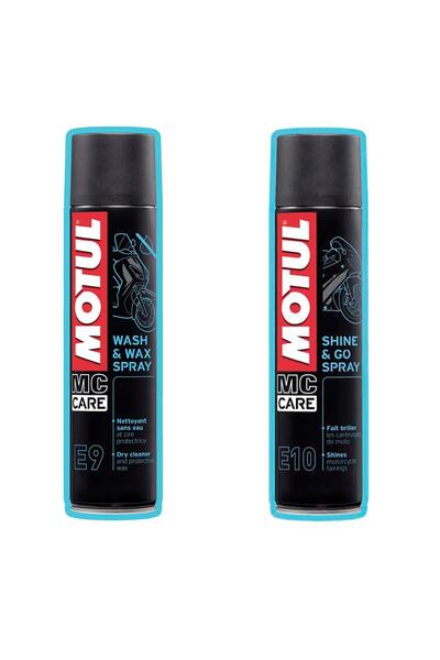 Motul YENİ E9 + E10 MOTOSİKLET TEMİZLİK SETİ