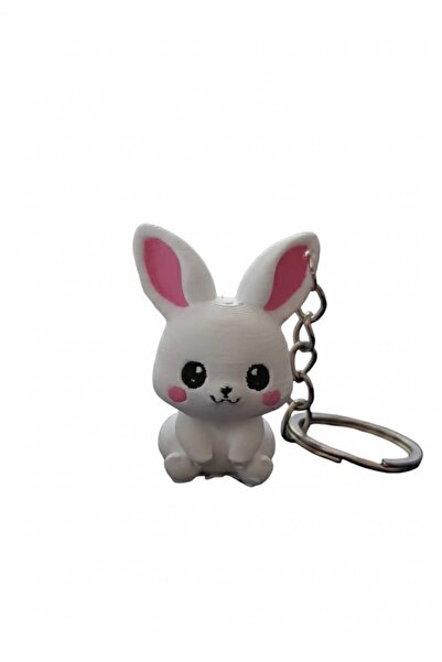 Tavsan سلسلة مفاتيح طراز الأرنب مطبوعة بتقنية ثلاثية الأبعاد