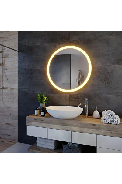 KORMAN TECHNIK Oglindă rotundă cu LED, 50 cm, Noxia Touch, sistem anti-aburir...