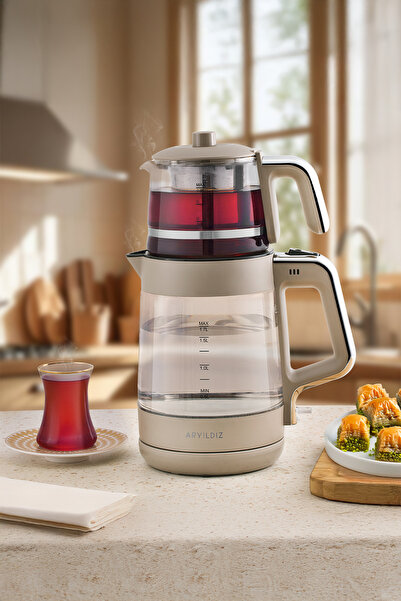 Aryıldız Tea Glow Beige Tea Maker