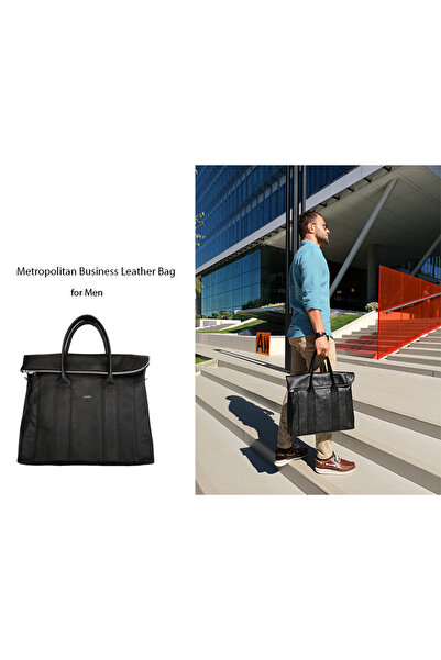 MCLEATHER.RO Geanta barbati din piele naturala – Metropolitan CH 1