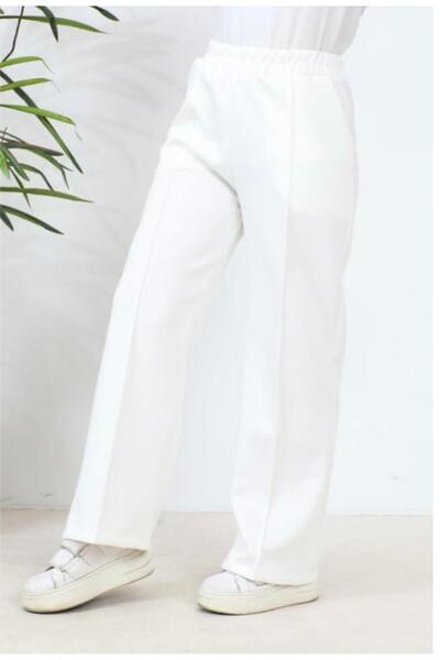 Azra vvear kadın önden dikişli çimalı scuba pantolon