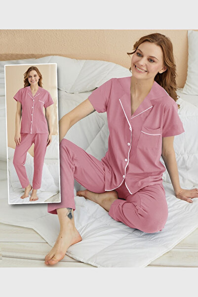 nasbina Ženska pidžama sa Sa paspulom dugmeta