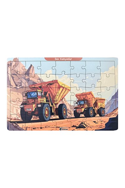 KESKİN COLOR Eğitici Ahşap Çocuk Puzzle 35 Parça - 3 Yaş Üzeri - 1 Adet - 20x...