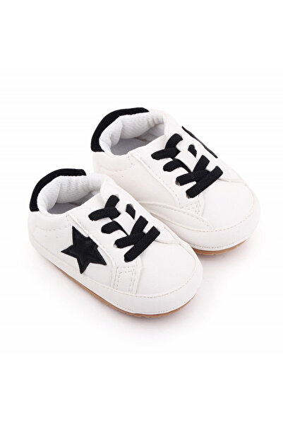 BebeNou Teniși albi cu stea neagră MBd2641-3-p8