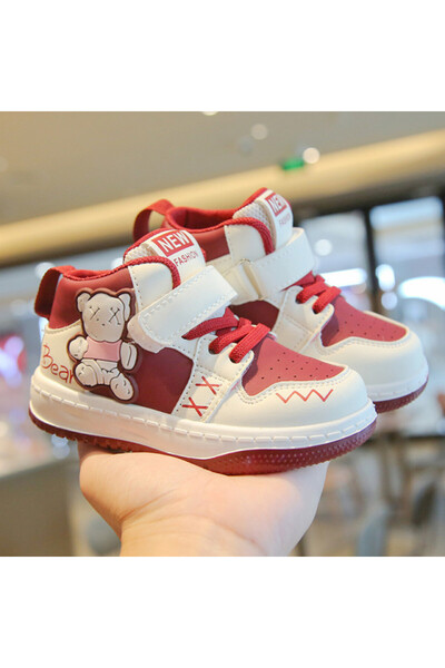 BebeNou Teniși albi cu vișiniu - Bear MDTX-652-1-sa50