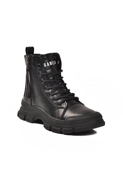 GAMELU Zippered Neptune Z Black Women's Boots