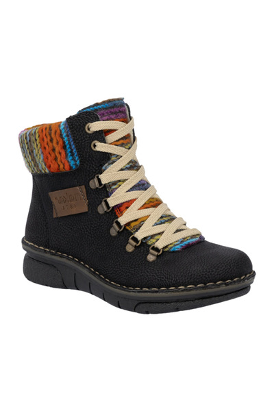 Rieker Casual boots, women, RIEKER, 73343-00 black, -leather 36
