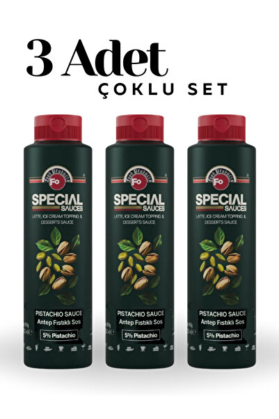 FO Antep Fıstıklı (Pistachio) Sos %5 Antep Fıstıklı Topping Sos x 3 Adet