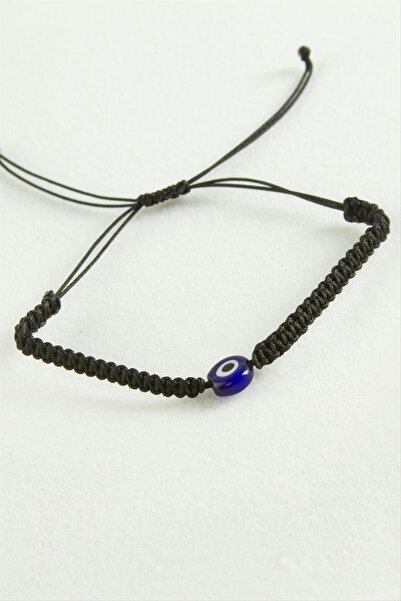 Generic Brand Evil Eye Bead Macrame Rope Bracelet