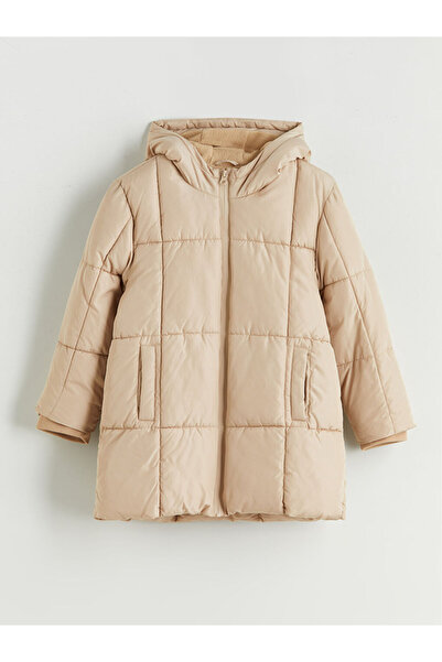 LC Waikiki Palton pufos pentru fete cu glugă, Sparkly Choices, de la Shining ...