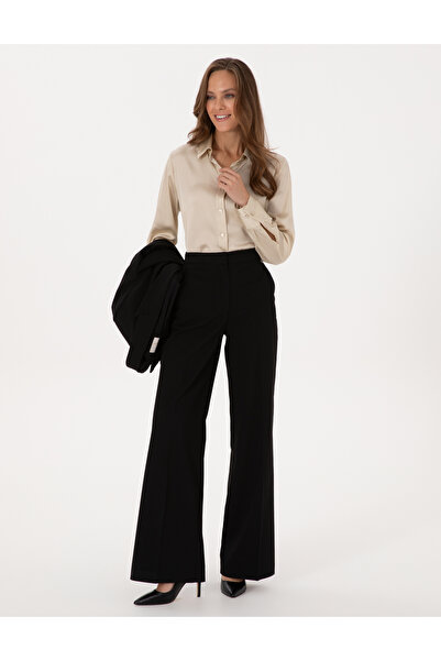 Pierre Cardin Kum Regular Fit Saten Uzun Kollu Gömlek 50319346-VR085