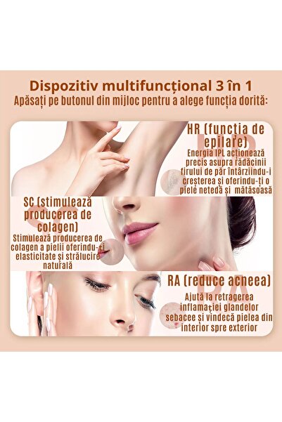 CZAY CZAY® Permanent Hair Removal IPL Epilator, 999,999 Pulses, Ice-Cooling Technology, 9 Levels, Ice-cooling