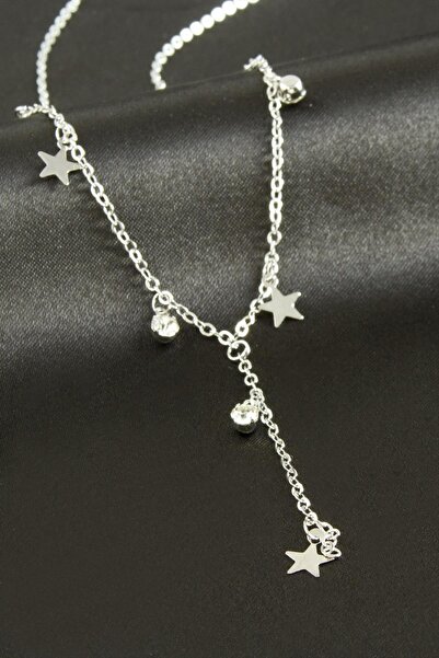 CT STONES قلادة بوجز يلدز على شكل حرف Y مرصعة بالأحجار الكريمة