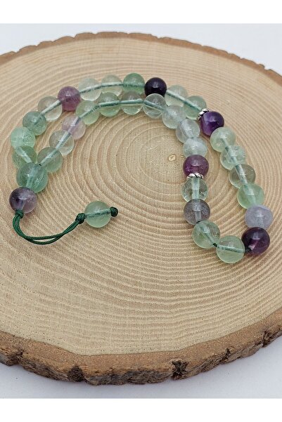 Yasamtohumu Florit Taşı 33 bucăți de mărgele de rugăciune cu design special 8...