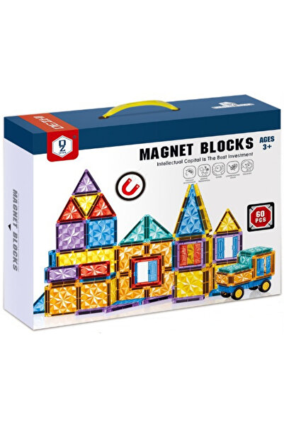 VALA Intelligent Magnetic Construction Set, VALA® DIAMOND MAGNETIC BLOCKS, 60 Pieces