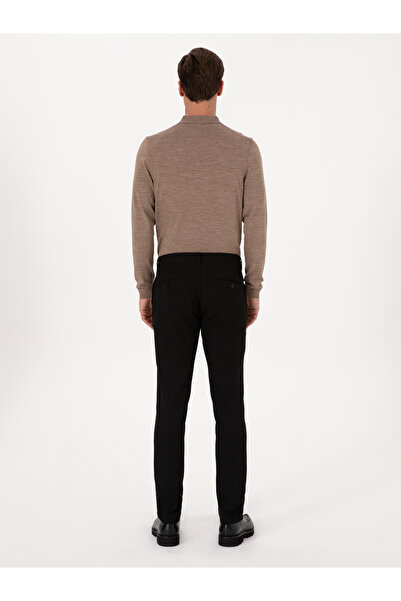 Cacharel Siyah Slim Fit Beli Bağcıklı Kanvas Pantolon 50308731-VR046