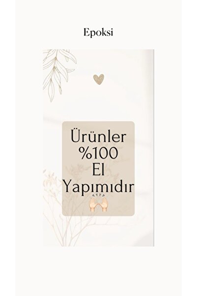 RESİNARTSHOP Epoksi incili nişan tepsisi seti