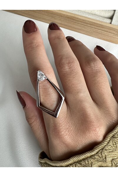 ringbox خاتم درع حجري فضي اللون