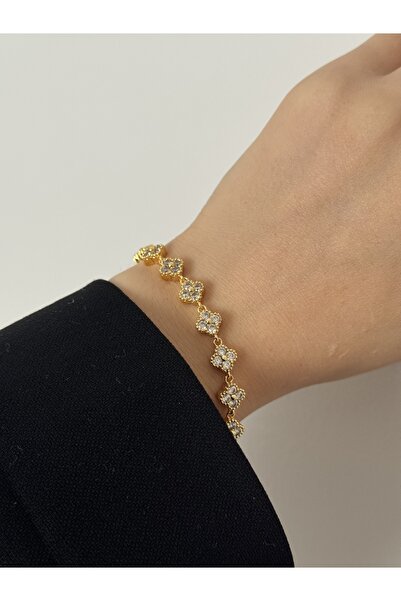 Petra Jeweils kadın yonca bileklik