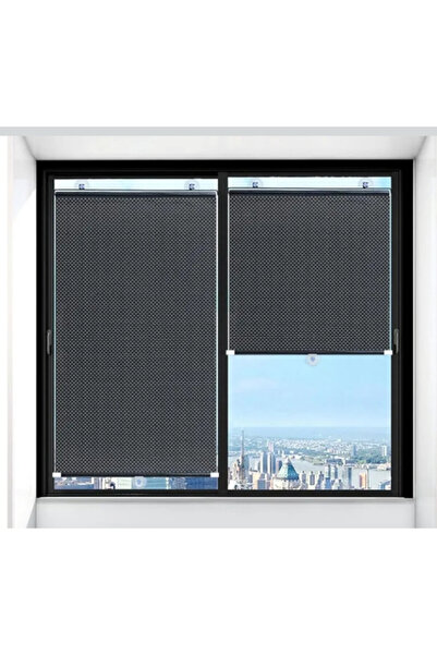 abnturk Açılıp Kapanabilir Ev Ofis Araç İçin Siyah Ağ Noktalı Araba Güneşliği...