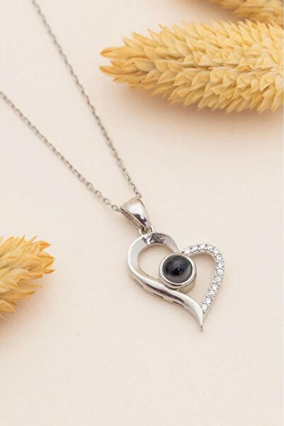 Tudivanyu Aksesuar قلادة مكتوب عليها "أحبك" بـ 100 لغة