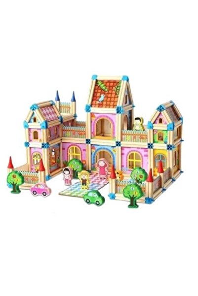 Toys Heaven القلعة الخشبية حجم كبير