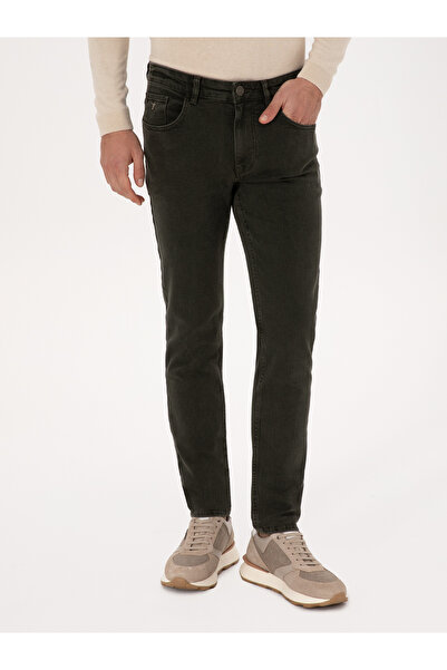 Cacharel Yeşil Slim Fit Pamuk Karışımlı Jean Pantolon 50308687-VR054