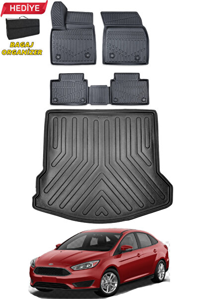 ko kaliteoto Ford Focus 3.5 Sedan 2015-2016-2017-2018 Model Bagaj Havuzu+Pasp...