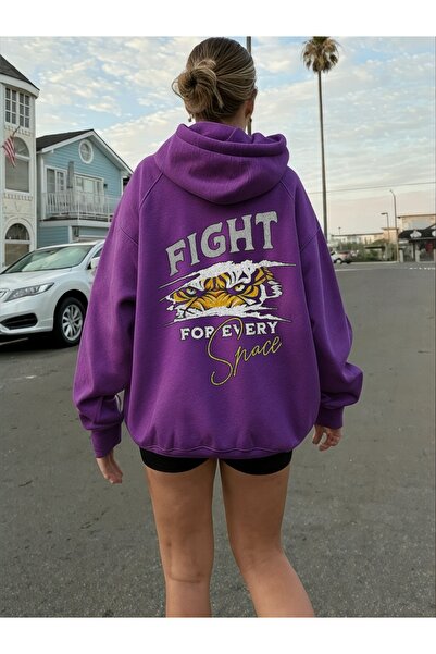 ArtYus Unisex Fight Tiger Colorat Special cu imprimeu Bumbac supradimensionat...