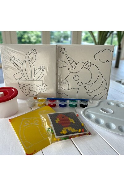 mika house Çocuk Etkinlik tuval boyama etkinlik seti sanat etkinlikleri