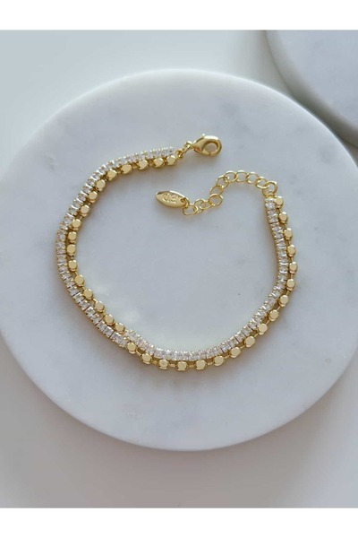 CHARMLUCKY سلسلة خاصة من سلسلة مجوهرات مكونة من قطعتين من الأحجار الكريمة