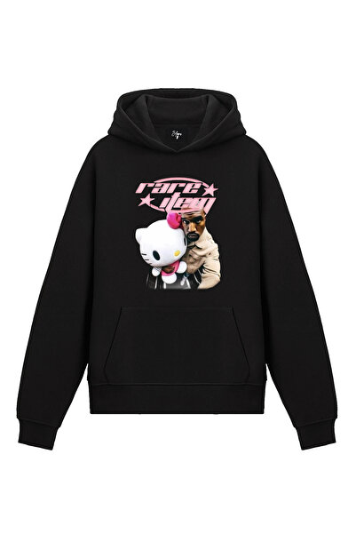 Edizen Hanorac Kanye West Hello Kitty Rare Item Unisex Oversize 100% Bumbac N...