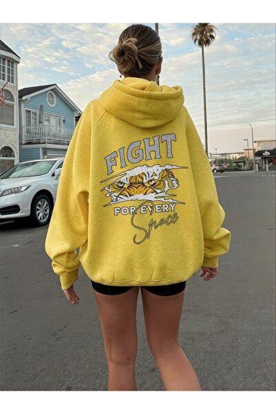 ArtYus Unisex Fight Tiger Colorat Special cu imprimeu Bumbac supradimensionat...