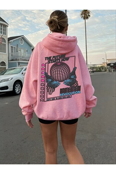 ArtYus Unisex Revolution Colorful Special cu imprimeu Cotton supradimensionat...