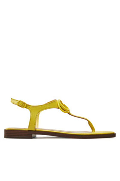 Guess Γυναικεία Κίτρινα Σανδάλια FLJMIRLEA03