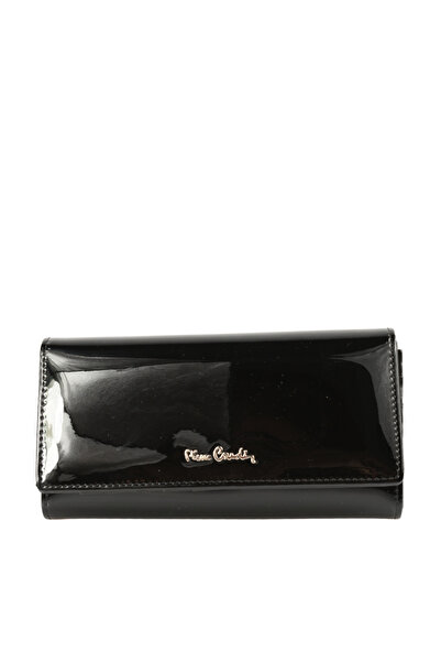 Pierre Cardin Casual wallet, women's, PIERRE CARDI 100, black, patent leather