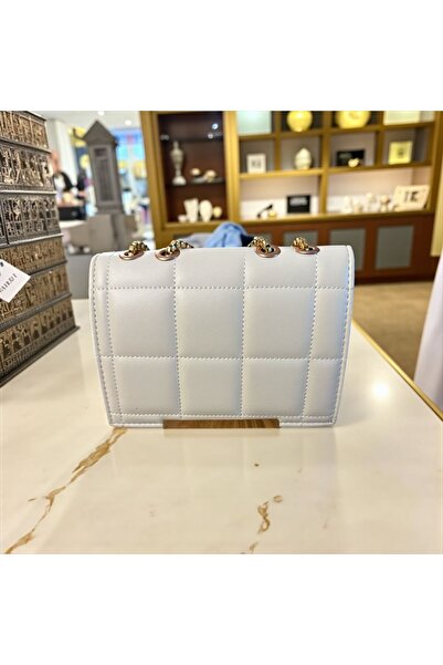 Gözde Mağazacılık Quilted Shoulder Women's Bag with Gold Chain