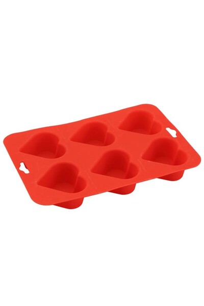 Moratti România Moratti silicone cake mold, with 16 heart, square and ball shaped pieces