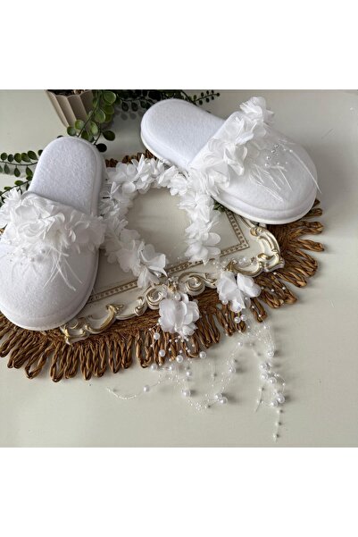 ALAZ TASARIM HOBİ Maternity Slippers Crown Set