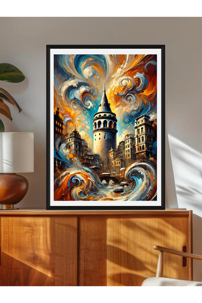 Tuba Decor Tablo dintr-o singură bucată cu rame din lemn pentru sufragerie, s...