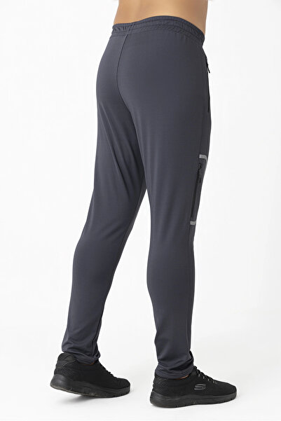 Crozwise Ανδρικό κάτω μέρος αθλητικής φόρμας με στενό πόδι, ανθρακί 2244