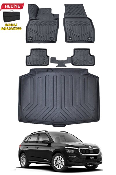 ko kaliteoto Skoda Kamiq 2025 Model Bagaj Havuzu+Paspas Seti+Hediyeli