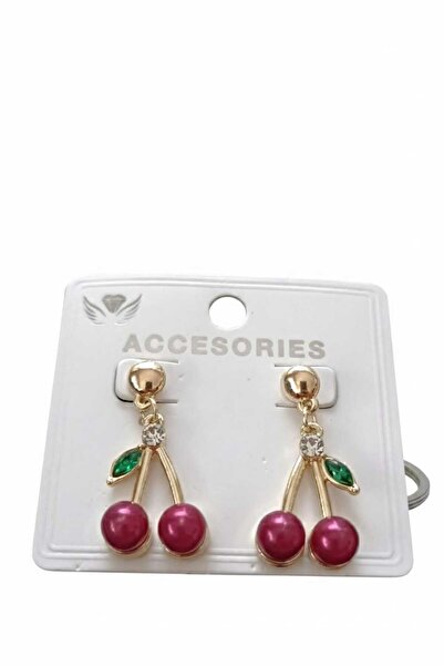 MYSIA ACCESORIES أقراط ذات مظهر الكرز